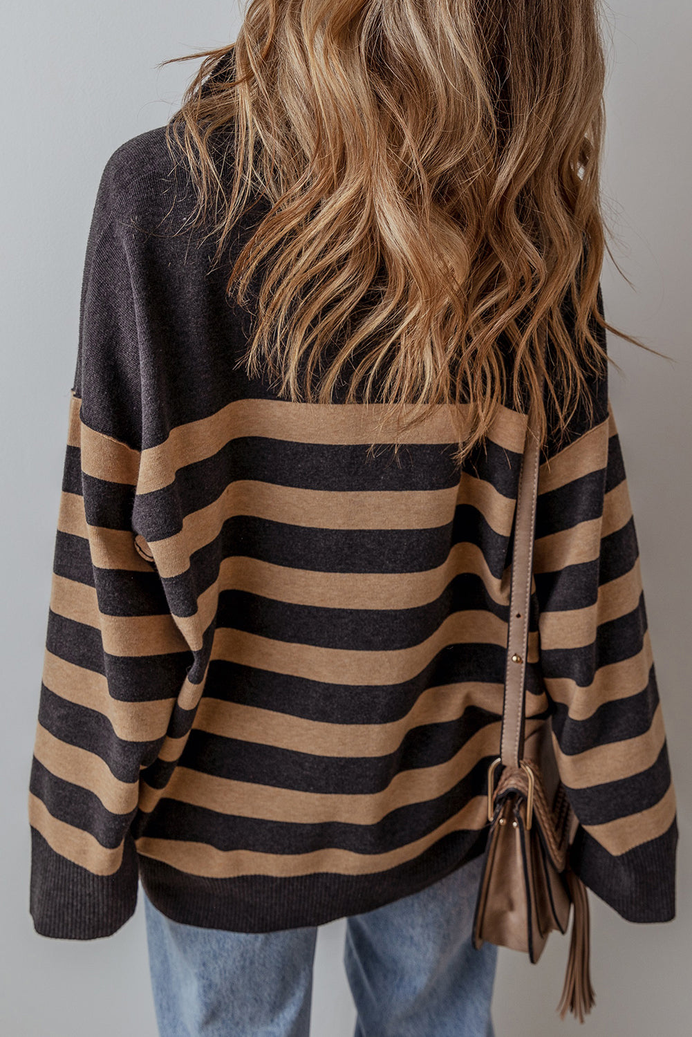 The Stripe Cozy Over sized Sweater